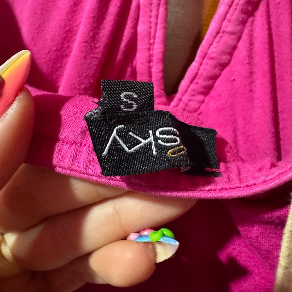 Sky Fuchsia Sleeveless Maxi Dress - Picture 3 of 4